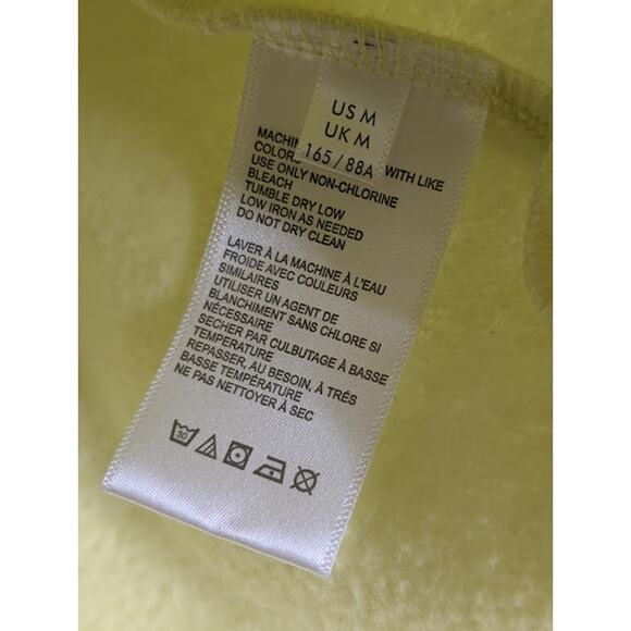 BDG Urban Outfitters Fleece polo style sweatshirt Yellow pink blue size Medium - Picture 6 of 10